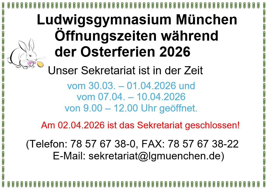 Öffnungszeiten Ostern 26